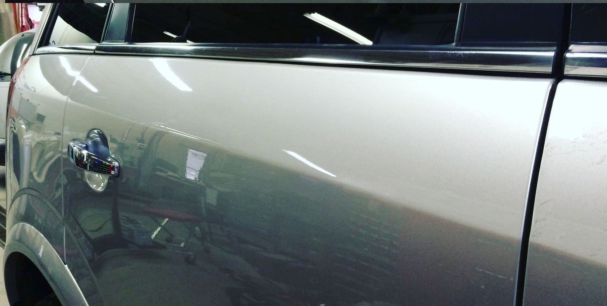 After – bonnet resurfaced, painted & protected