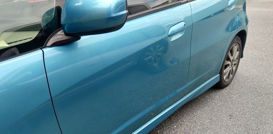 After – matched shade, swirl-free, mirror gloss