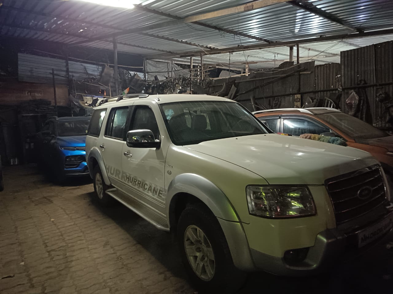 Bodyshop area – Denting & Painting work in progress